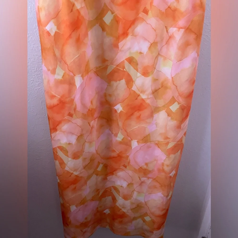 Eloquii Apricot Blossom Slip Dress, 20 - Picture 3 of 9